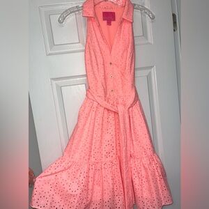 Lilly Pulitzer Orange Eyelet Dress